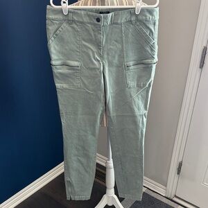 LOFT Sage Green Cropped Pants Size 12 Tall